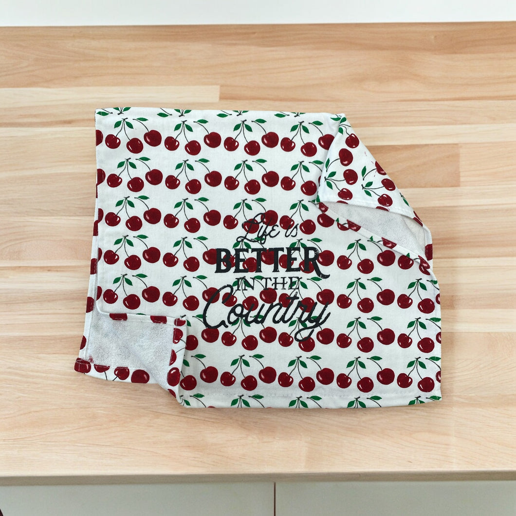 Tea Towel Cherry 