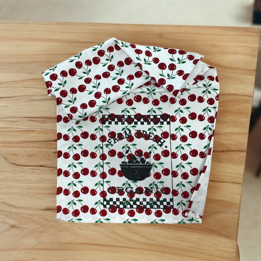 Tea Towel Cherry 