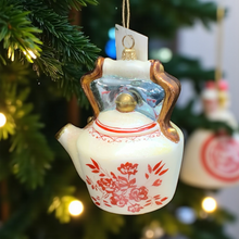 Load image into Gallery viewer, Dillard&#39;s Trimmings Christmas Ornament Teapot
