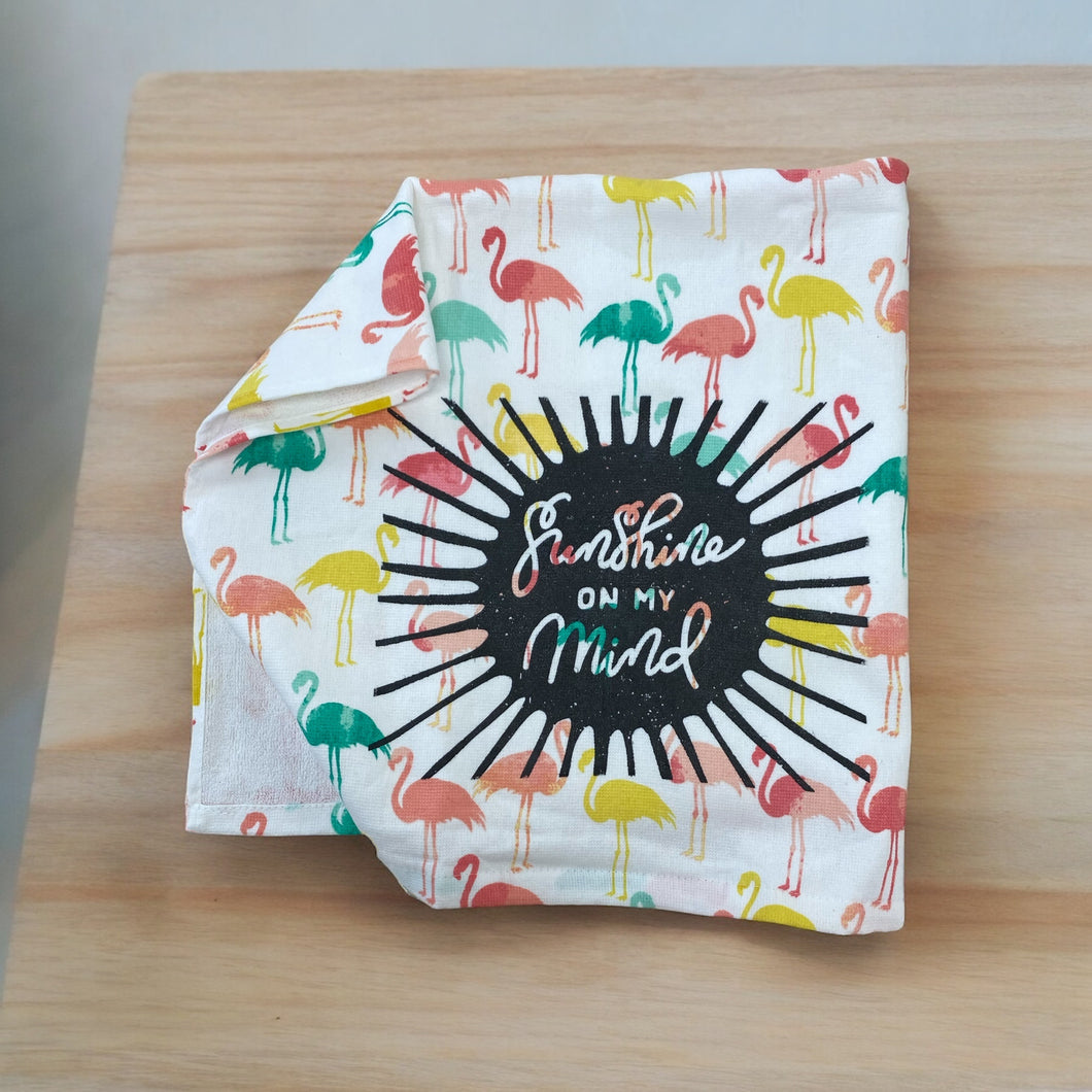 Tea Towel Flamingo 