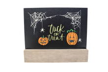 Load image into Gallery viewer, Double Sided Halloween &amp; Fall Sign Decor
