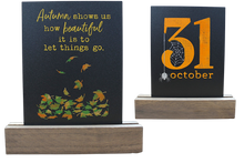 Load image into Gallery viewer, Double Sided Halloween &amp; Fall Sign Decor
