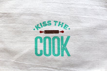 Load image into Gallery viewer, Tea Towel "Kiss The Cook"

