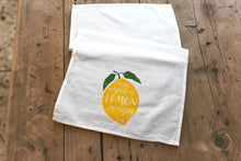 Load image into Gallery viewer, Tea Towel "Easy Peasy Lemon Squeezy"
