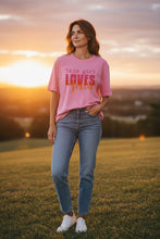 Load image into Gallery viewer, "This Girl Loves Jesus" Pink T-Shirt
